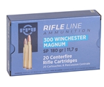 Prvi Partizan Ammunition 300 Winchester Magnum 180 Grain Soft Point Box of 20