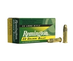 Remington Rimfire Ammunition 22 Long Rifle 40 Grain High Velocity Plated Lead Round Nose