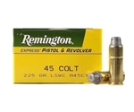Remington Express Ammunition 45 Colt (Long Colt) 225 Grain Lead Semi-Wadcutter Box of 50