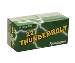 Remington Thunderbolt Ammunition 22 Long Rifle 40 Grain Lead Round Nose Box of 50