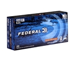 Federal Power-Shok Ammunition 222 Remington 50 Grain Soft Point Box of 20