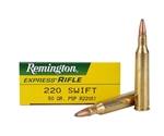Remington Express Ammunition 220 Swift 50 Grain Pointed Soft Point Box of 20