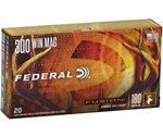 Federal Fusion Ammunition 300 Winchester Magnum 180 Grain Spitzer Boat Tail Box of 20