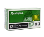Remington UMC Handgun Ammunition 38 Special 130 Grain Metal Case Mega Pack 250 Rounds