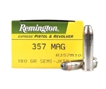 Remington Express Handgun Ammunition 357 Magnum 180 Grain Semi-Jacketed Hollow Point Box of 50 Rounds