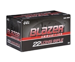 CCI Blazer Rimfire Ammunition 22 Long Rifle 40 Grain Lead Round Nose Box of 50 Rounds