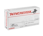 Winchester USA Q-Loads Ammunition 45 ACP 230 Grain Full Metal Jacket Box of 50