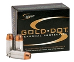 Speer Gold Dot Ammunition 45 GAP 200 Grain Jacketed Hollow Point Box of 20
