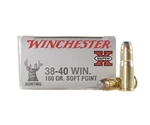 Winchester Super-X Rifle Ammunition 38-40 WCF 180 Grain Soft Point Box of 50