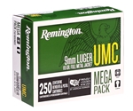 9mm Luger Ammo-Remington UMC 9mm Luger 115 Grain FMJ Ammo Bulk