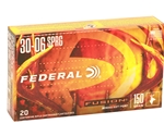 Federal Fusion Rifle Ammunition 30-06 Springfield Spitzer Boat Tail Box of 20 Rounds