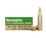 Remington Premier Disintegrator Varmint Ammunition 22-250 Remington 45 Grain Jacketed Iron Core Hollow Point Lead Free Box of 20 Rounds