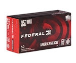 Federal American Eagle Handgun Ammunition 357 Magnum 158 Grain Jacketed Soft Point Box of 50 Rounds