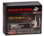 Winchester Supreme Elite PDX1 380 ACP 95 Grain Bonded Hollow Point Ammunition