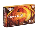 Federal Fusion Rifle Ammunition 280 Remington 140 Grain Spitzer Boat Tail Box of 20 Rounds