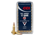 CCI Rimfire Ammunition 17 Hornady Magnum Rimfire (HMR) 16 Grain Speer TNT Green Hollow Point Lead-Free Box of 50
