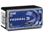 Federal Game-Shok 22 Winchester Magnum Rimfire (WMR) 50 Grain Jacketed Hollow Point Ammunition