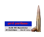 Prvi Partizan 8x56mm R Mannlicher-Schoenauer 208 Grain Full Metal Jacket Ammunition