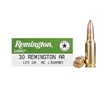 Remington UMC 30 Remington AR 123 Grain Full Metal Jacket Ammunition