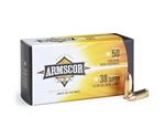 Armscor Precision 38 Super 125 Grain Full Metal Jacket Ammo