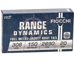 Fiocchi Shooting Dynamics 308 Winchester 150 Gr. Full Metal Jacket Ammo