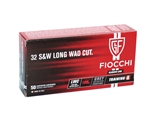 Fiocchi Shooting Dynamics 32 S&W Long 100 Grain Lead Wadcutter Ammunition