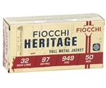 Fiocchi Shooting Dynamics 32 S&W Long 97 Gr. Full Metal Jacket Ammo