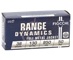 Fiocchi Shooting Dynamics 38 Special 130 Gr. Full Metal Jacket Ammo