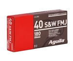 Aguila 40 S&W 180 Grain Full Metal Jacket Ammunition