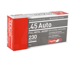Aguila 45 ACP AUTO 230 Grain Full Metal Jacket Ammunition