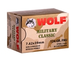 Wolf Military Classic 7.62x39mm Russian 124 Gr Full Metal Jacket Ammo