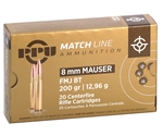 Prvi Partizan Match 8mm Mauser 200 Grain Full Metal Jacket