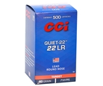 CCI Quiet 22 Long Rifle 40 Grain Lead Round Nose Ammunition