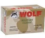 Wolf Rifle Ammunition 308 Winchester 150 Grain Full Metal Jacket Box of 20 Rounds