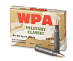 Wolf Rifle Ammunition 308 Winchester 150 Grain Full Metal Jacket Box of 20 Rounds
