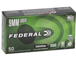 Federal Ballisticlean Handgun Ammunition 9mm Luger 100 Grain Lead Free Box of 50