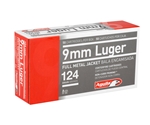 Aguila 9mm 124 Grain Full Metal Jacket Ammunition