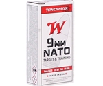 Winchester USA Ammunition 9mm Luger 124 Grain Full Metal Jacket Box of 50