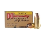Hornady Custom Handgun Ammunition 45 ACP +P 200 Grain XTP Jacketed Hollow Point Box of 20 Rounds