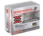 Winchester Super-X 10mm Auto 175 Grain Silvertip Hollow Point Ammo