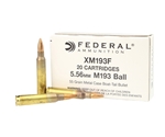 Federal Lake City 5.56x45mm M193 55 Grain Full Metal Jacket Boat Tail Ammunition