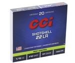 CCI Ammunition 22 Long Rifle 31 Grain #12 Shot Shotshell Box of 20