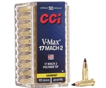 CCI Rimfire Ammunition 17 Hornady Mach 2 (HM2) 17 Grain Hornady V-Max Box of 50 Rounds