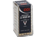 CCI Maxi-Mag 22 Winchester Magnum Rimfire (WMR) 40 Grain Jacketed Hollow Point Ammunition