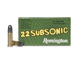 Remington Ammunition 22 Long Rifle 38 gr Subsonic Hollow Point Box of 50