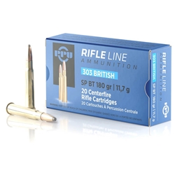 Prvi Partizan Rifle Ammunition 303 British 180 Grain Soft Point Box of 20 Rounds