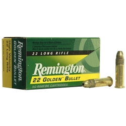 Remington Rimfire Ammunition 22 Long Rifle 40 Grain High Velocity Plated Lead Round Noseremin