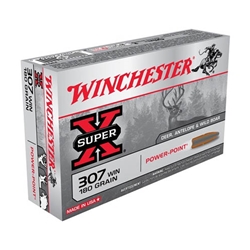 Winchester Super-X Ammunition 307 Winchester 180 Grain Power-Point Box of 20