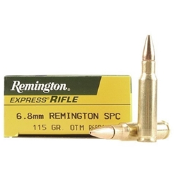 Remington Express Ammunition 6.8mm Remington SPC 115 Grain Open Tip Match (OTC) Box of 20