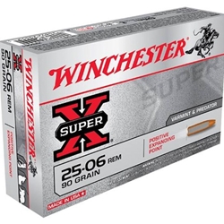 Winchester Super-X Ammunition 25-06 Remington 120 Grain Positive Expanding Point Box of 20